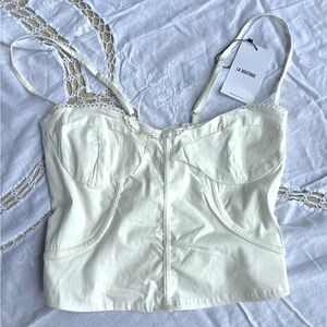 Cream Corset Top